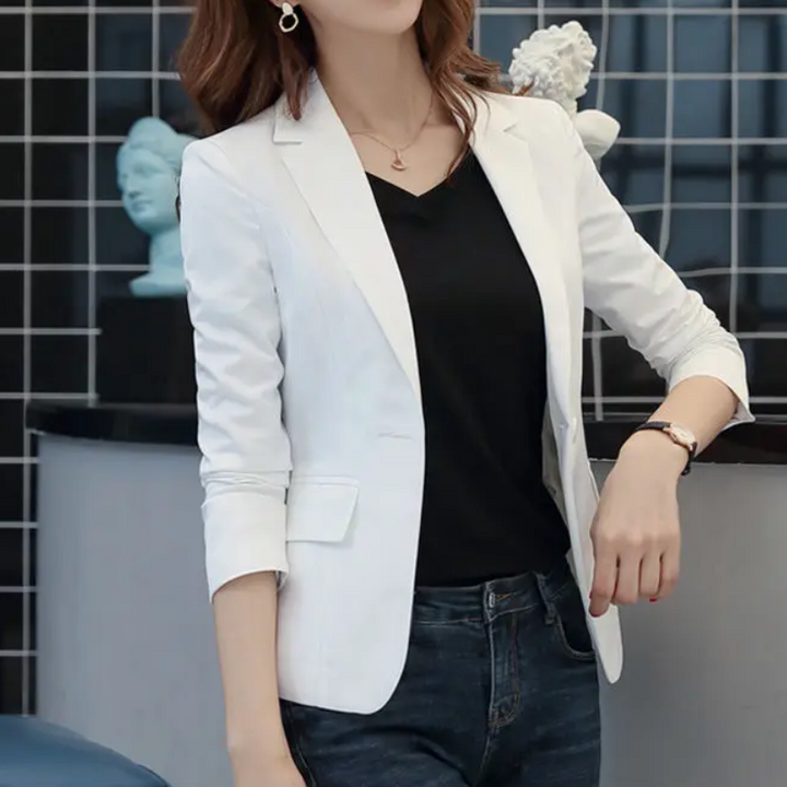 W&W Mode | Eleganter Damenblazer mit Langen Ärmeln Ideal für Die Arbeit