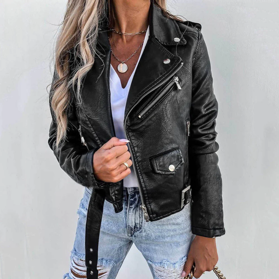 W&W Mode - Stylische Bikerjacke für Damen