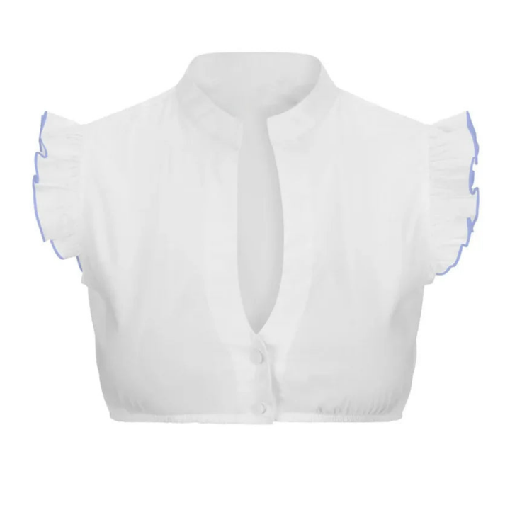 W&W Mode | Kurzärmelige Dirndlbluse Für Frauen