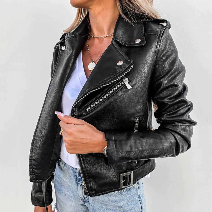 W&W Mode | Damen Biker Lederjacke