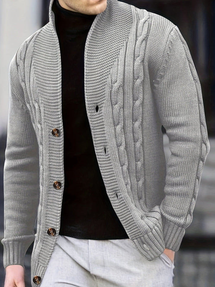 W&W Mode | Zopfstrickjacke mit Knöpfen
