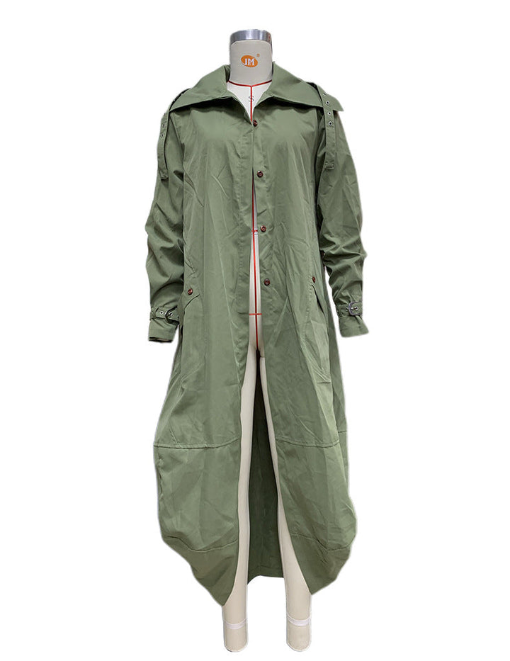 Damen Wasserabweisender Parka mit Kapuze und praktischen Taschen W&W Mode