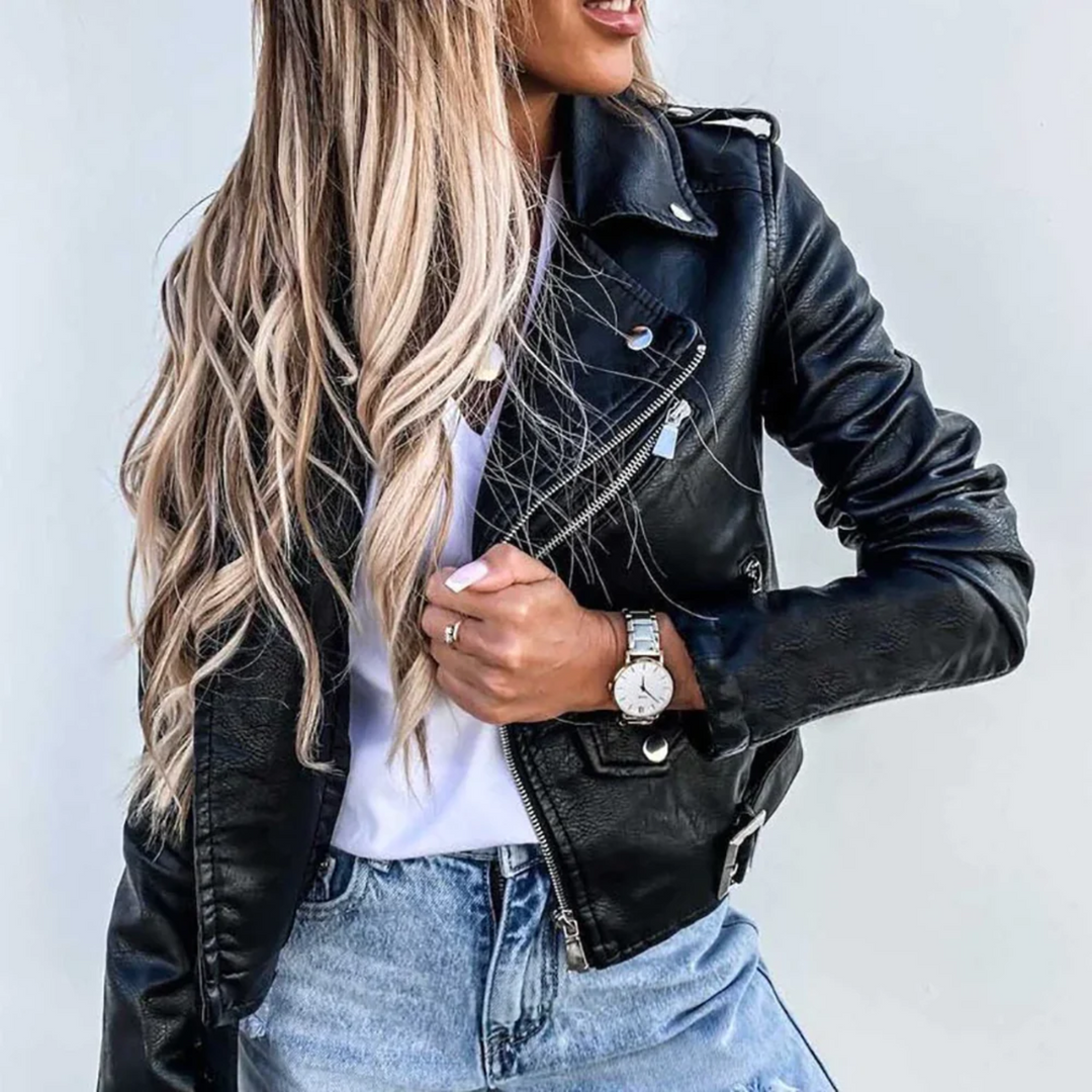 W&W Mode | Damen Biker Lederjacke