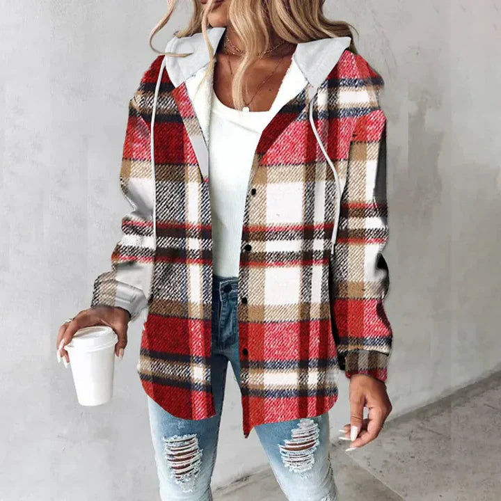 W&W Mode | Karierte Herbstjacke für Damen