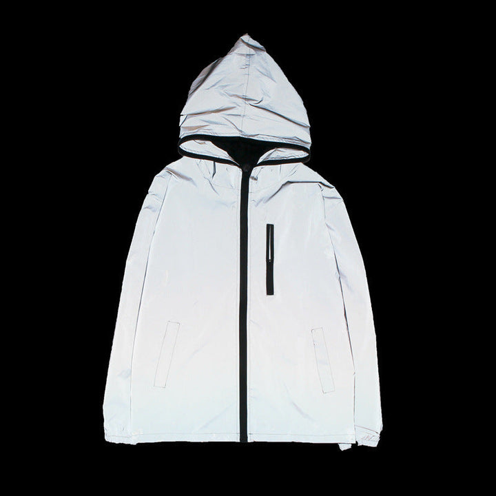 W&W Mode | Hochreflektierende Und Wasserdichte Unisex Regenjacke