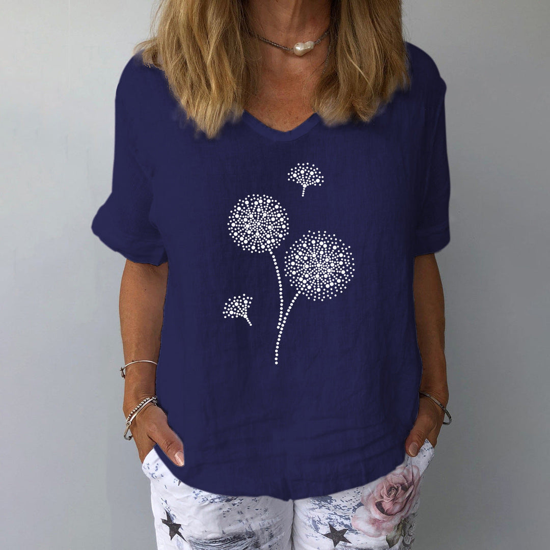 W&W Mode | Lässiges Baumwoll-Leinen Shirt für Damen