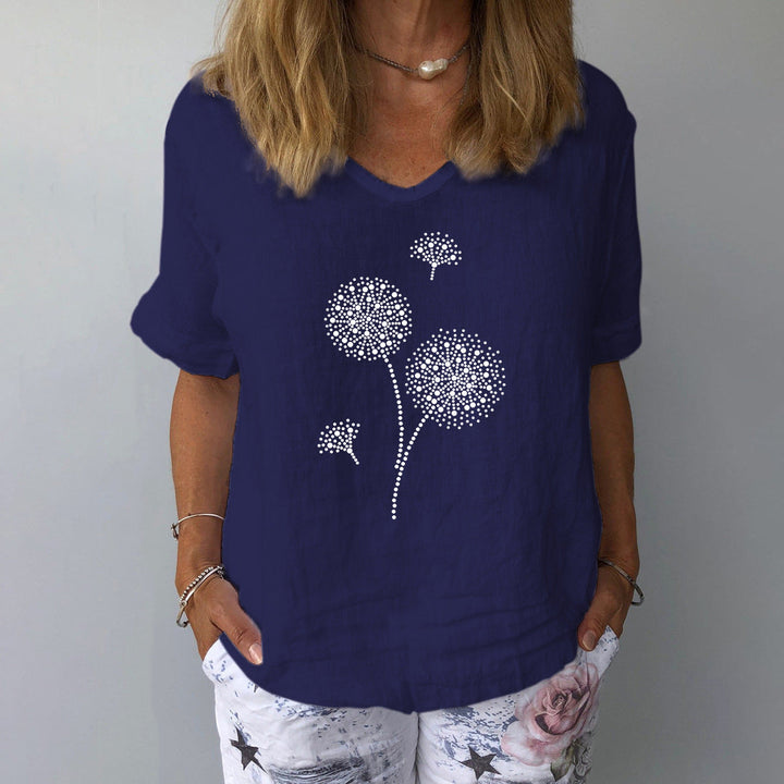 W&W Mode | Lässiges Baumwoll-Leinen Shirt für Damen