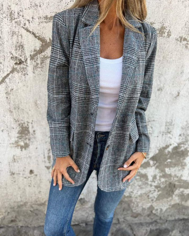 W&W Mode | Klassischer Karierter Blazer