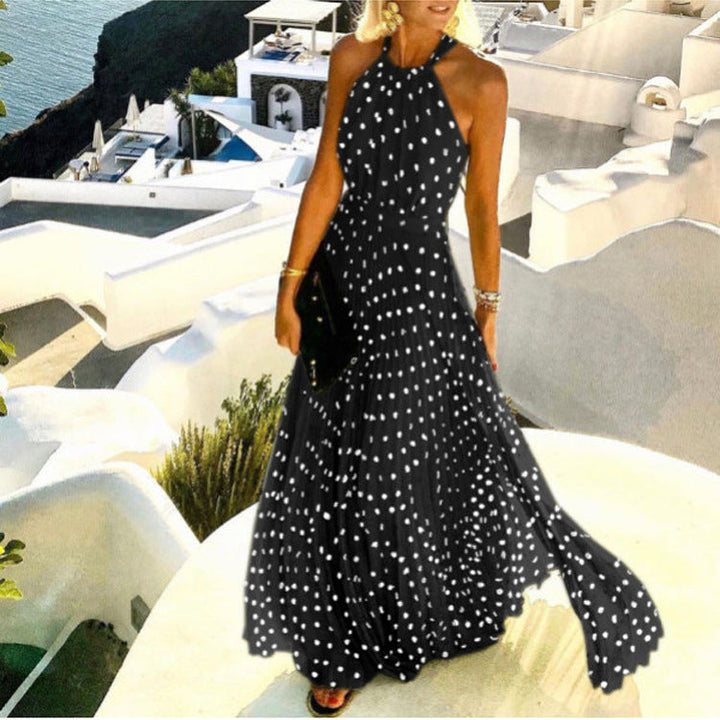 W&W Mode | Elegantes Boho Maxikleid Mit Falten
