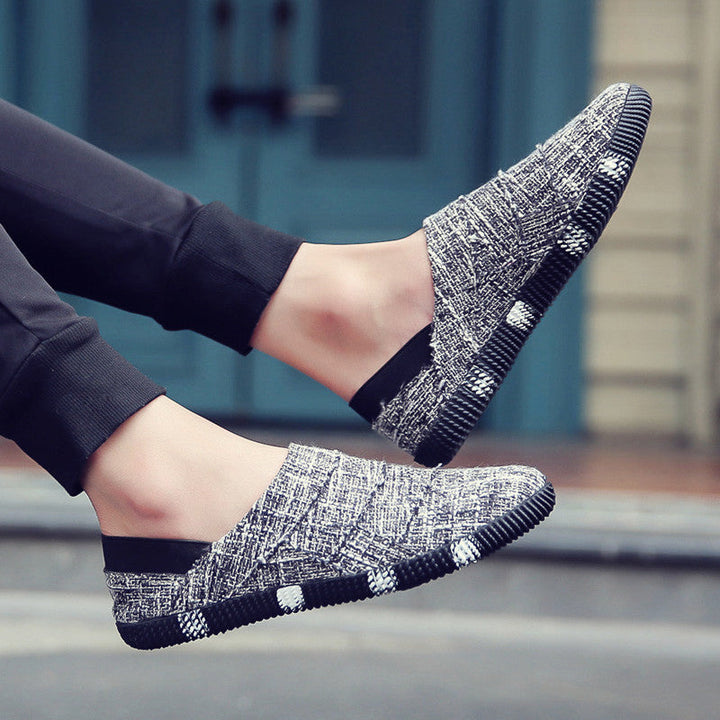 W&W Mode | Frühling Und Sommer Leinen Canvas Schuhe Männer