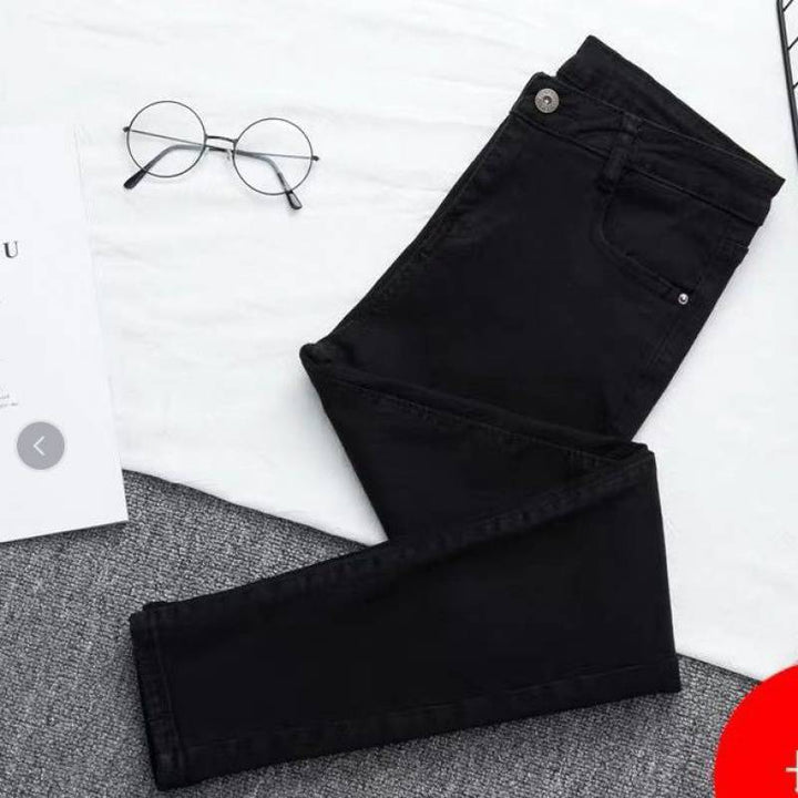 W&W Mode Denim-Hose mit hoher Taille und großer Größe