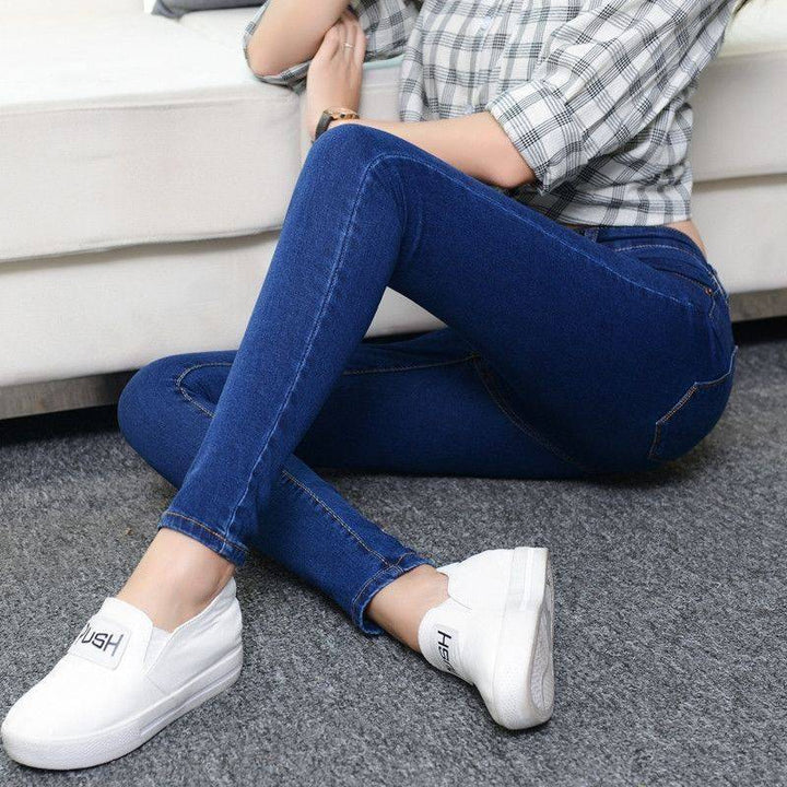 W&W Mode Denim-Hose mit hoher Taille und großer Größe