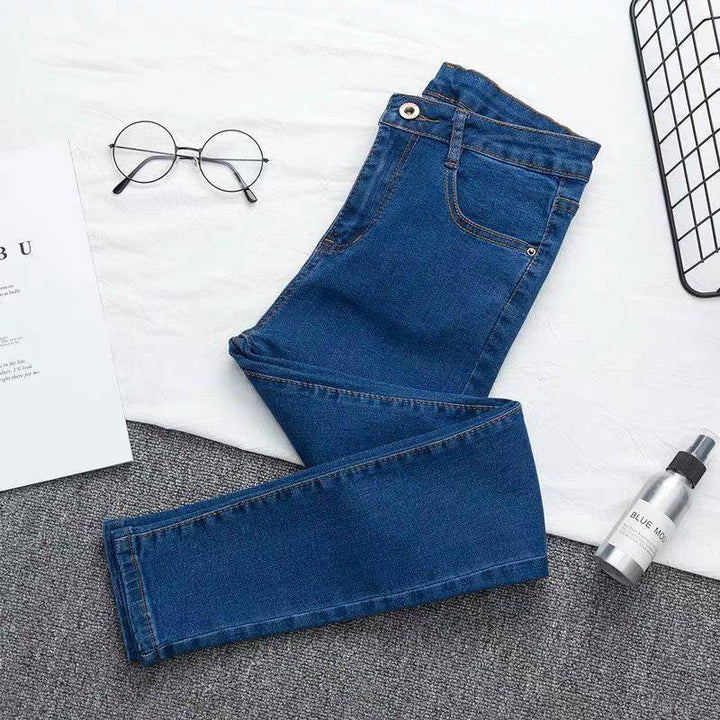 W&W Mode Denim-Hose mit hoher Taille und großer Größe