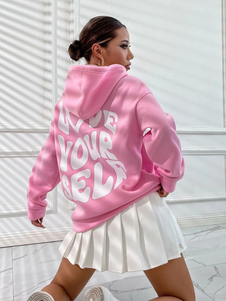 W&W Mode | Statement-Hoodie Aus 100 % Polyester