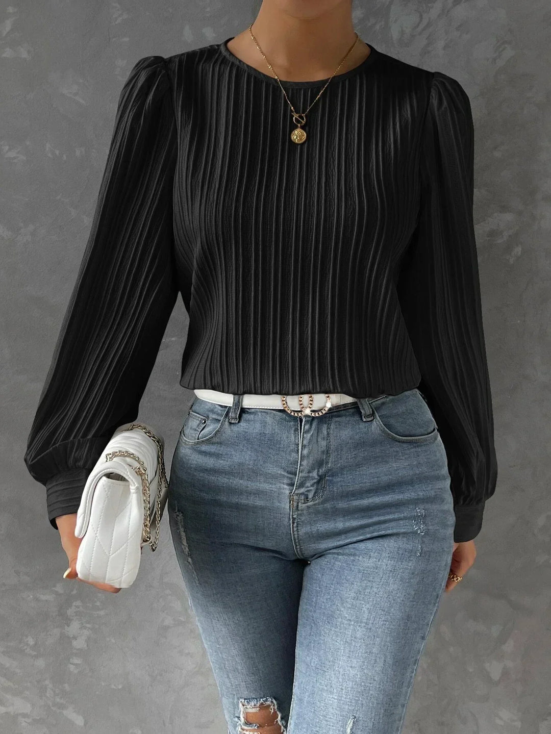 W&W Mode | Bluse mit langen Ärmeln Für Frauen