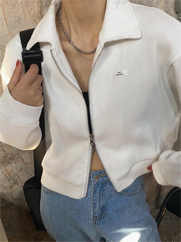 W&W Mode | Crop Jacke Mit Reißverschluss
