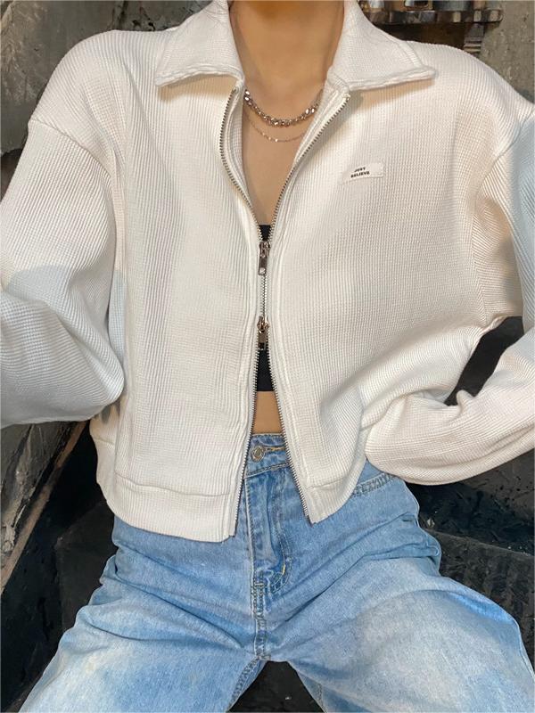 W&W Mode | Crop Jacke Mit Reißverschluss