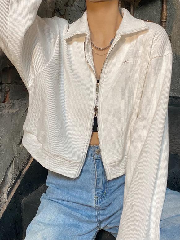 W&W Mode | Crop Jacke Mit Reißverschluss