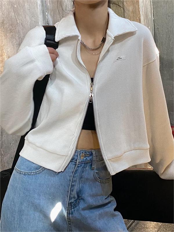 W&W Mode | Crop Jacke Mit Reißverschluss