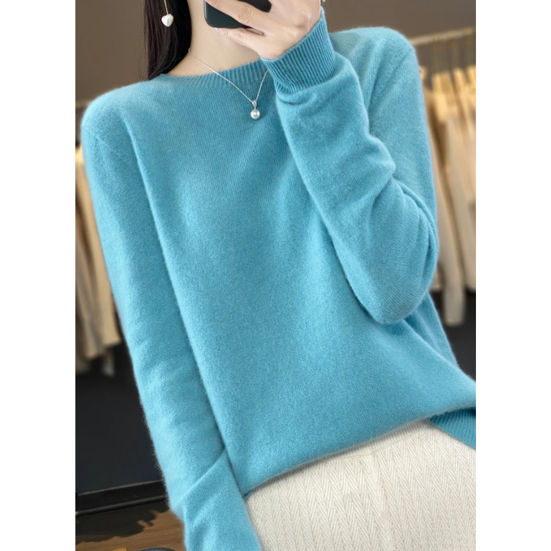 W&W Mode | Cashmere Pullover Damen Stilvoller Rundhals, Weich & Komfortabel