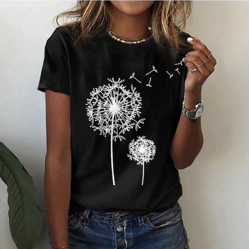 W&W Mode | T-Shirt Mit Kurzarm Bedruckt Lässig