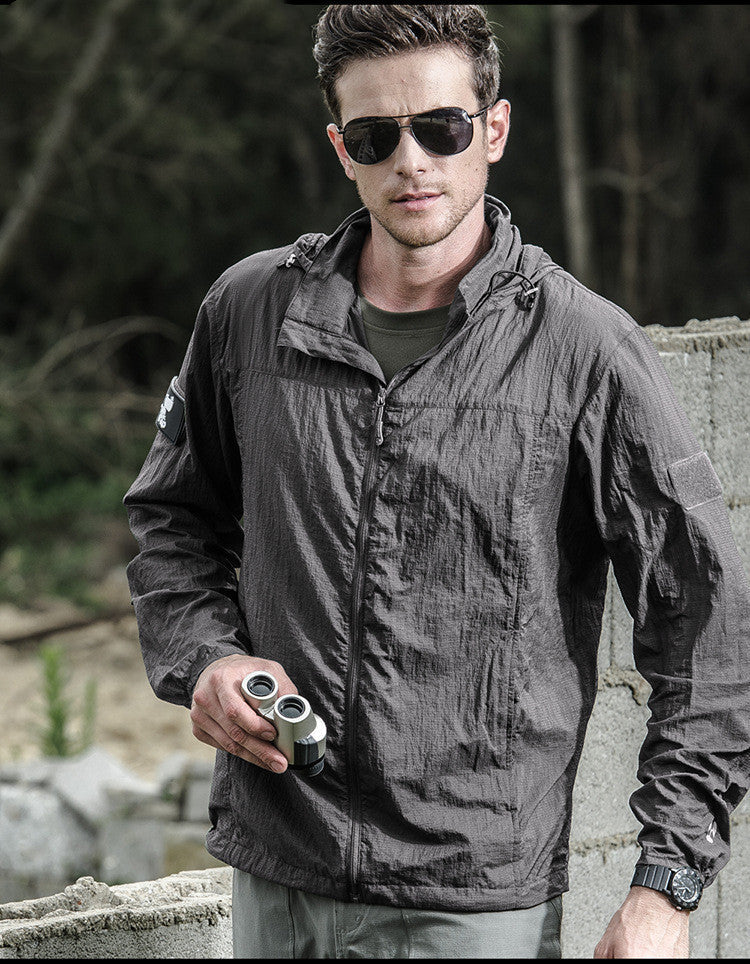W&W Mode | Leichte Wasserdichte Jacke Mit Reißverschluss