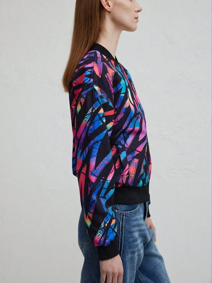 W&W Mode | Herbst Winter Freizeit Druckjacke