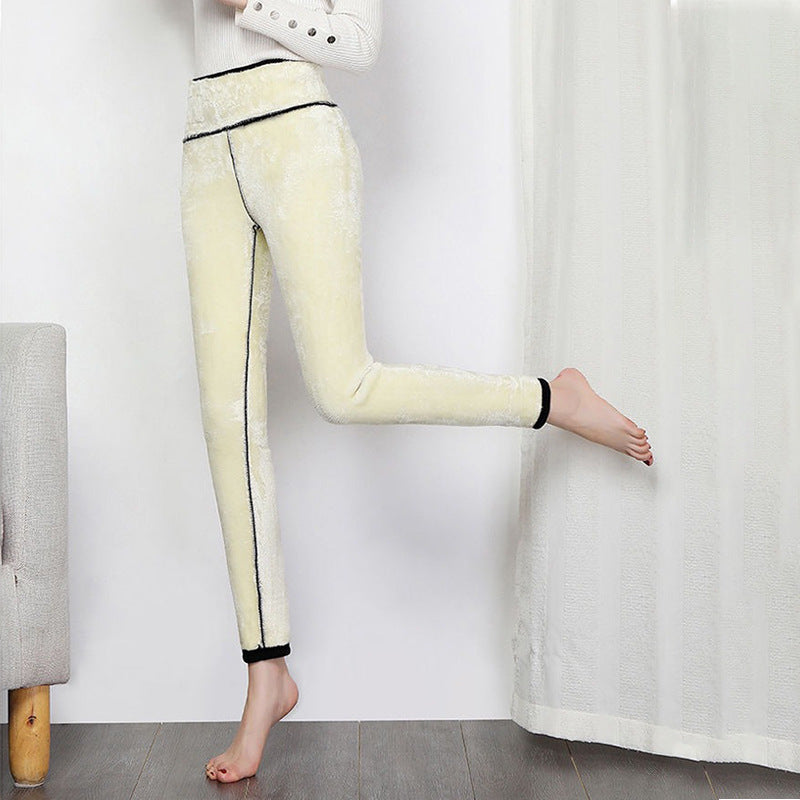 W&W Mode | Leggings - hohe Taille Stretchleggings mit beidseitigem Design