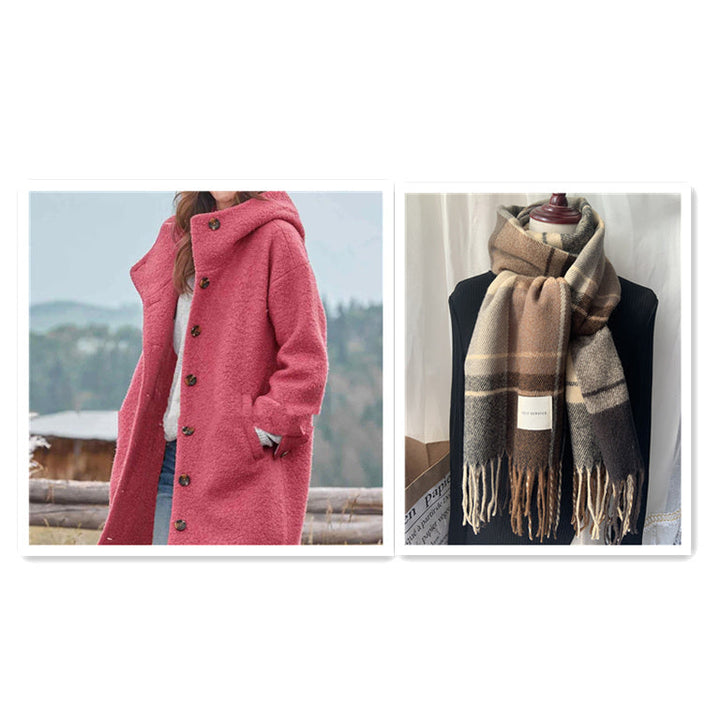 W&W Mode | eleganter einfarbiger mantel
