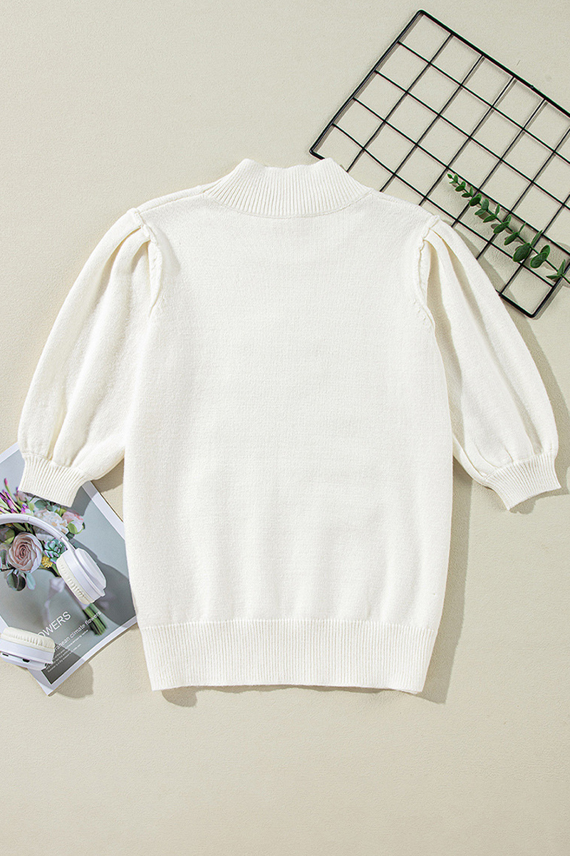 W&W Mode | Lässige Rollkragenpullover mit Weihnachtsbaum-Pailletten-Patchwork