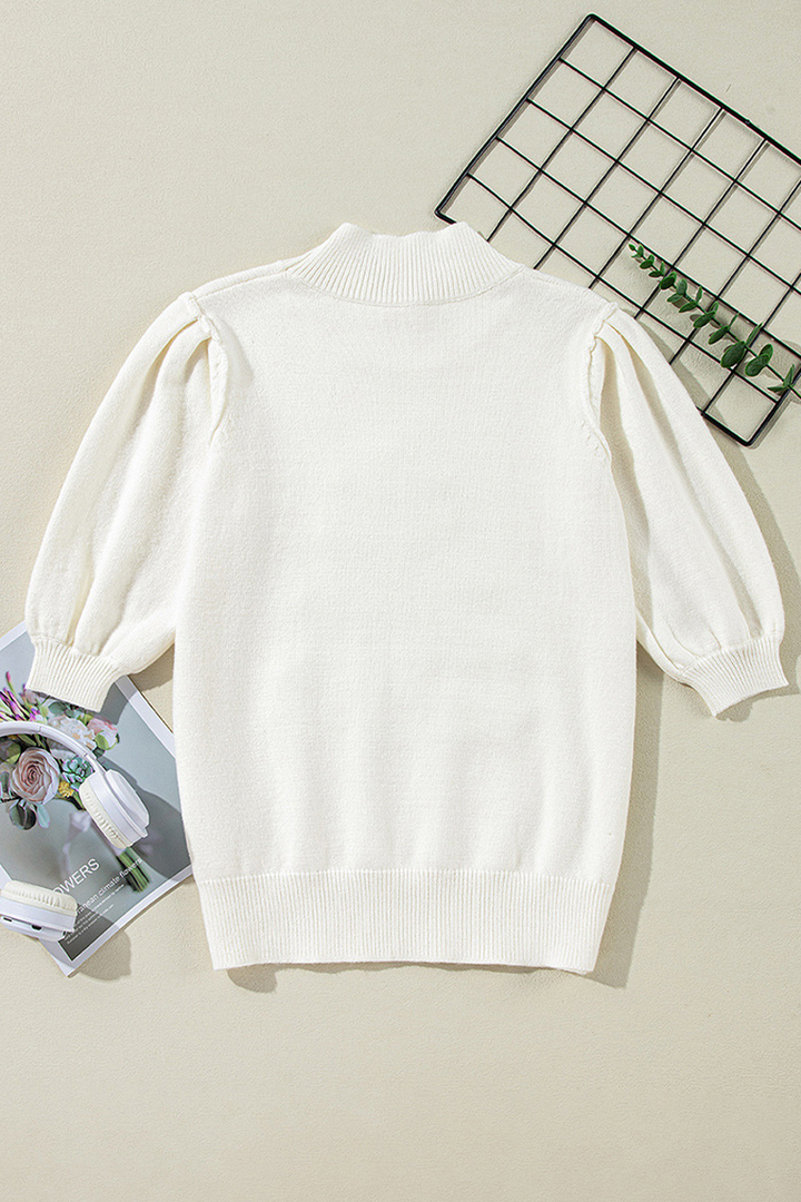 W&W Mode | Lässige Rollkragenpullover mit Weihnachtsbaum-Pailletten-Patchwork