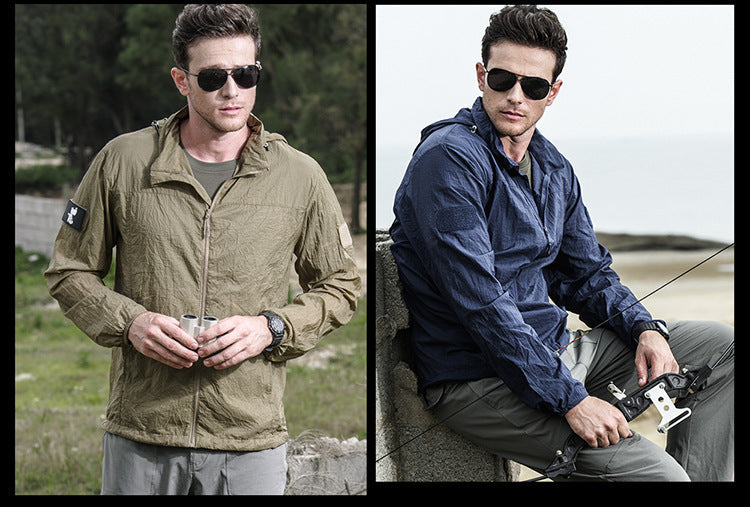 W&W Mode | Leichte Wasserdichte Jacke Mit Reißverschluss