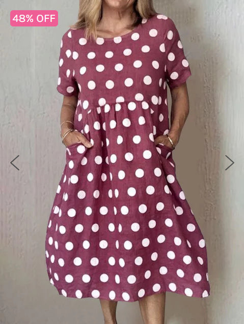 Damen Lockeres Sommerkleid im lässigen Stil mit praktischen Taschen W&W Mode