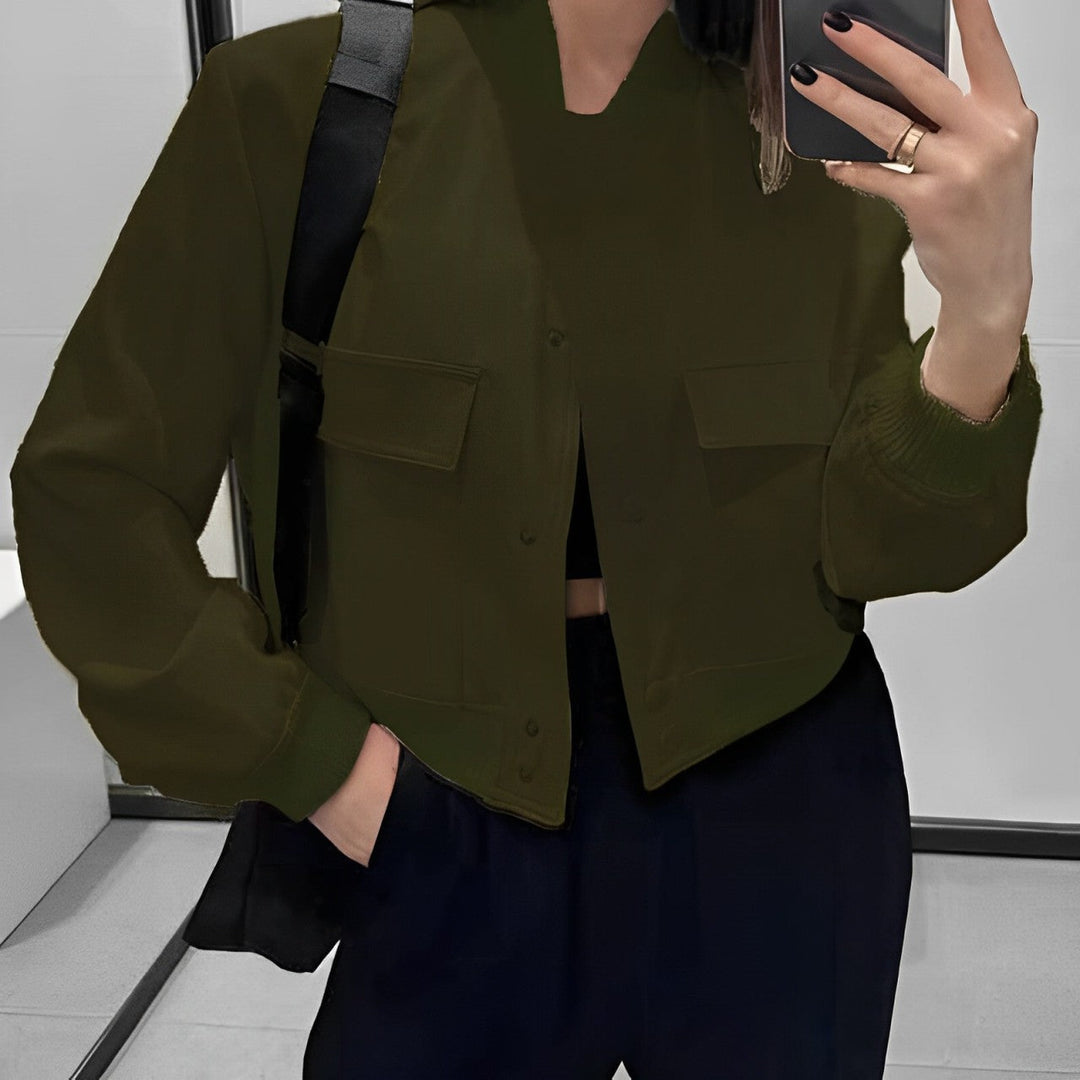 W&W Mode | Kurze Freizeitjacke Mit Taschen