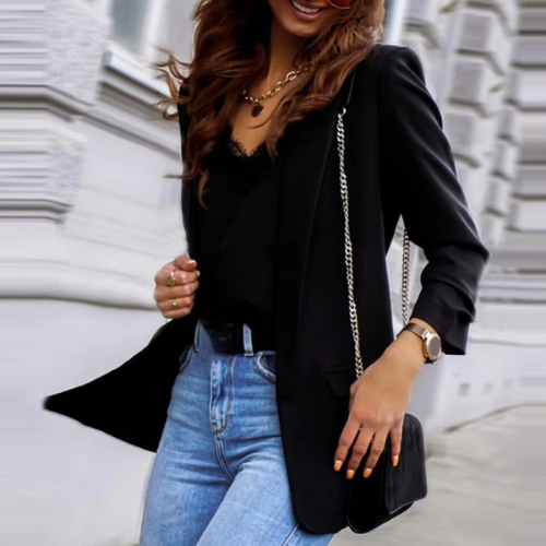 W&W Mode | Stilvolle Damen Blazer mit Einzelknopfverschluss Ideal für Die Arbeit