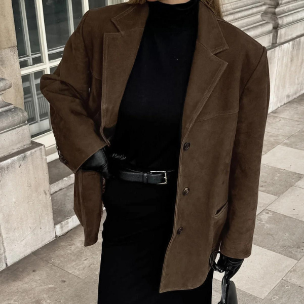 W&W Mode | Luxus Wildleder Damenjacke