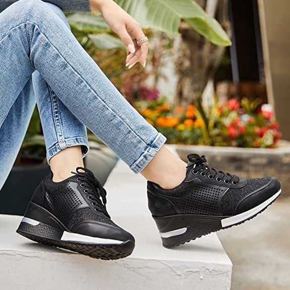 W&W Mode | Orthopädische Sneakers mit Hohem Absatz und Keilabsatz