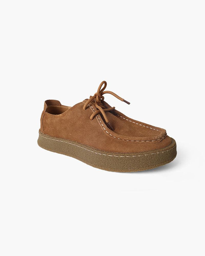 W&W Mode | Kreppsohle Robuste Herren Wildleder Mokassin