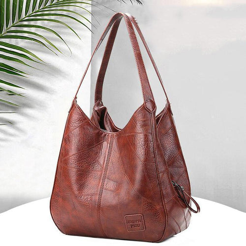 Retro-Ledertasche für Damen
