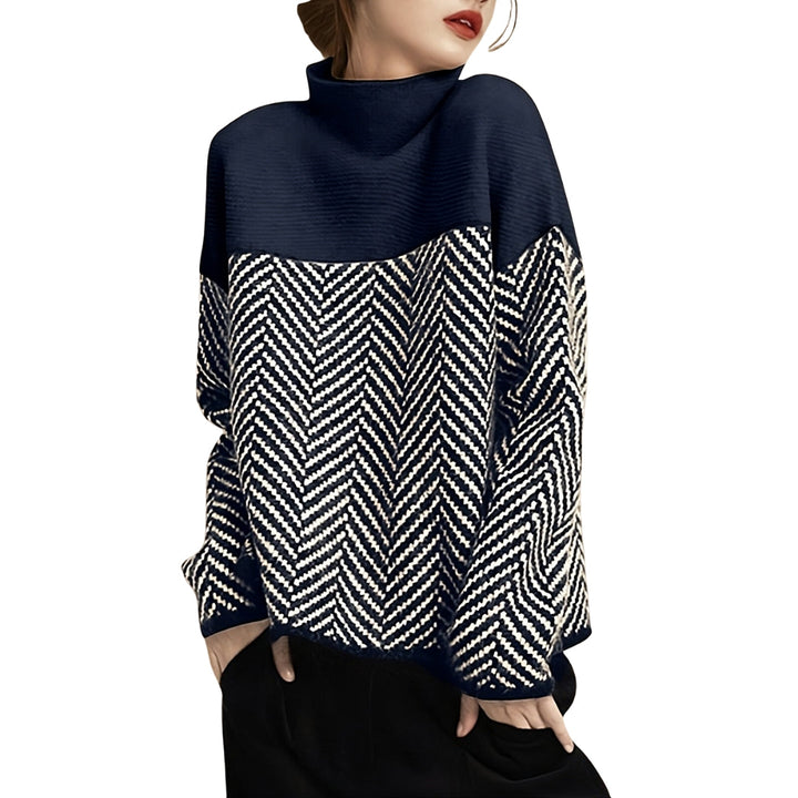 W&W Mode | Eleganter Wollrollkragenpullover für Damen - Stilvoller und wärmer Pullover