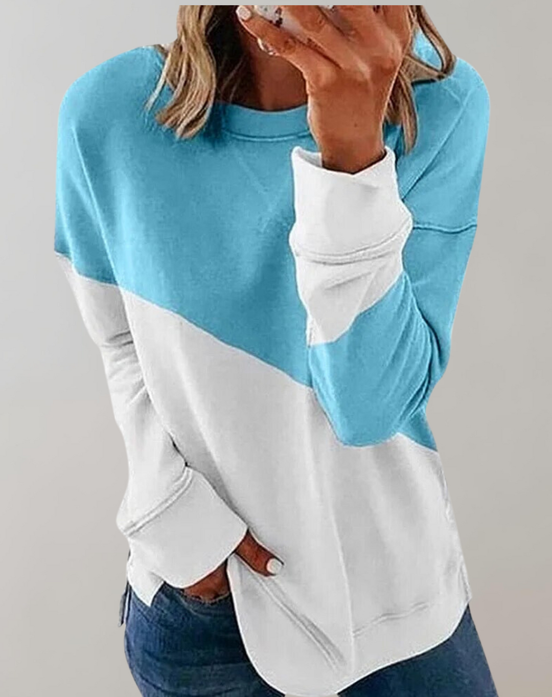 W&W Mode - O-Ausschnitt -Sweatshirt für Frauen