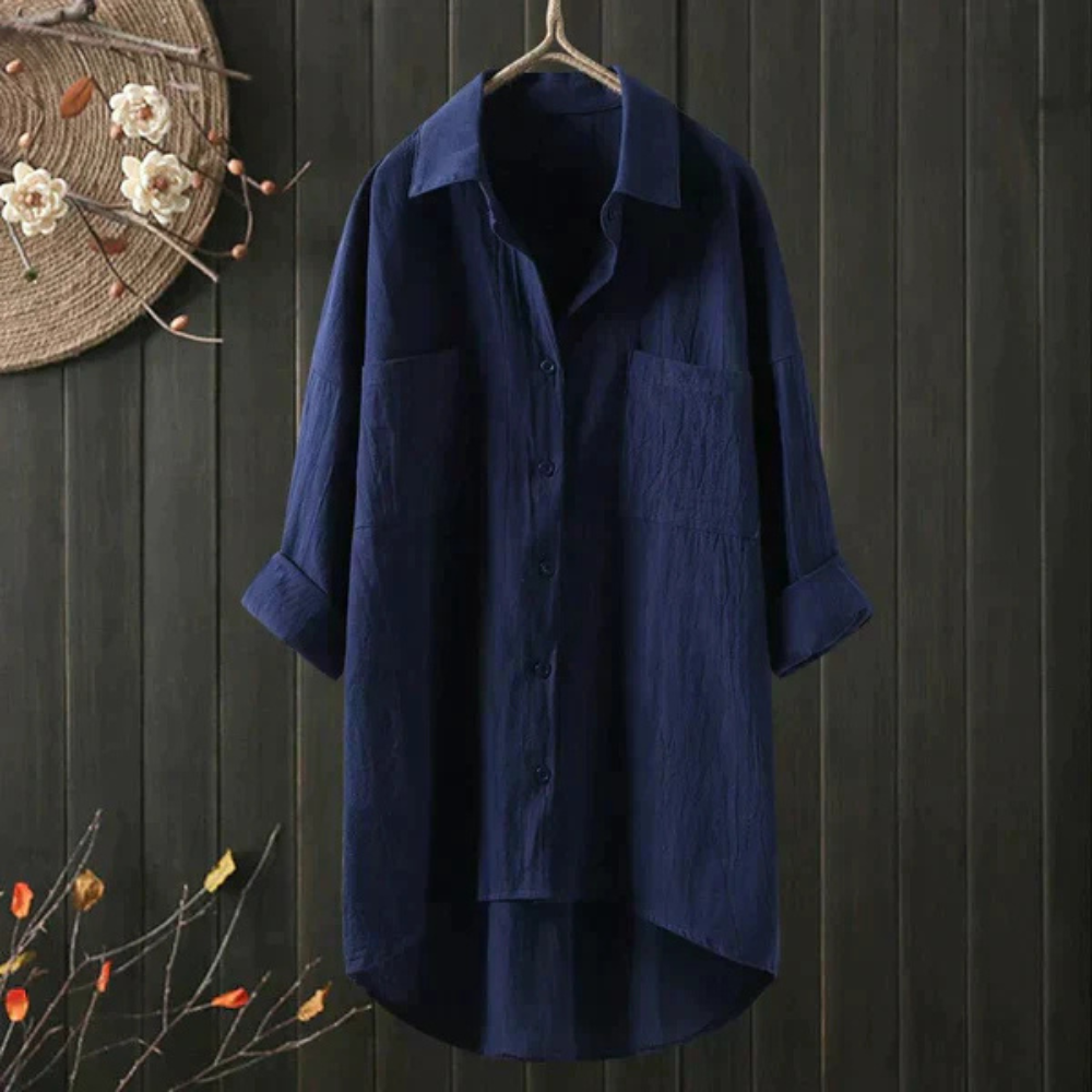 W&W Mode | Luftige Oversize Bluse Aus Baumwolle