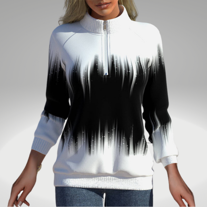 W&W Mode - Damen Sweatshirt mit Farbverlaufdruck
