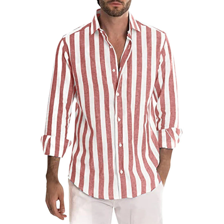 W&W Mode | Stylisches Gestreiftes Leinenhemd Für Männer