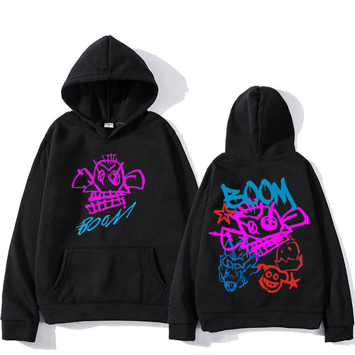 W&W Mode | Arcane Jinx Cartoon Langarm-Hoodie