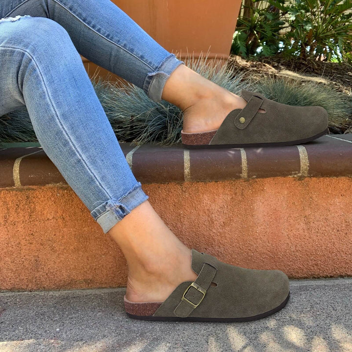 W&W Mode | Moderne und stilvolle Wildleder Hausschuhe für Damen