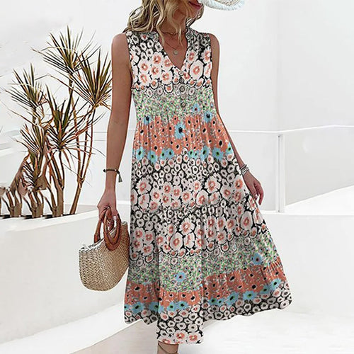 W&W Mode | Elegantes Sommerkleid Mit Blumenmuster