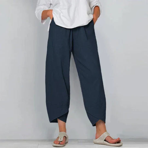 W&W Mode | Baumwoll Leinen Hose Für Damen