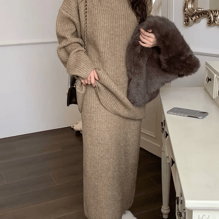W&W Mode | Zwei-teiliges gestricktes Set für Damen