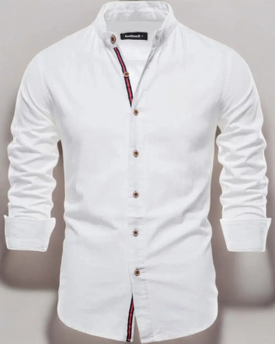 W&W Mode | Herren Elegantes Leinenhemd